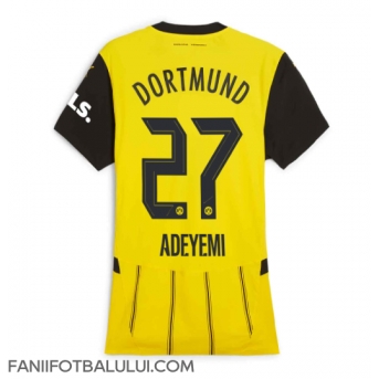 Borussia Dortmund Karim Adeyemi #27 Tricou Fotbal Replică 2024-25 Femei Acasa